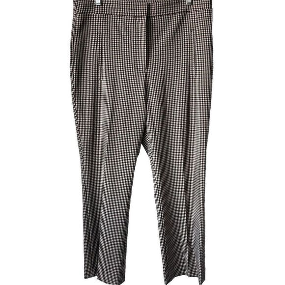 New $428 Veronica Beard Arte Houndstooth Check Crop Pants Wool Blend  Size 10 - Picture 6 of 8